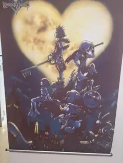レトロ　KINGDOM HEARTS I ウォールスクロールポスター レトロ KINGDOM HEARTS I ウォールスクロールポスター