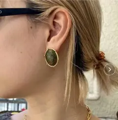 Ameri NICKEL FREE GEMSTONE EARRING イヤリング