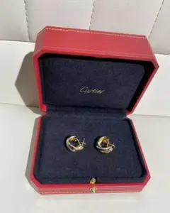 カルティエ トリニティ 3色ゴールド ピアス