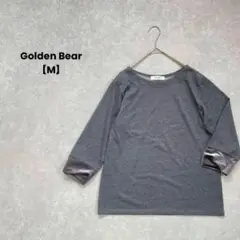 a1491＊Golden Bear 7分袖トップス　グレー【M】袖デザイン