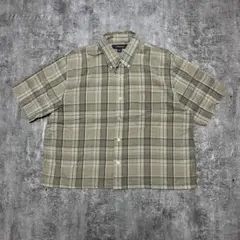 OLD 短丈　ショート丈　チェックシャツ　cityboy 古着　ボックス