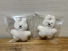 haruchan　ぬいぐるみマスコット　うさぎ　うさぎ (にっこり) 　セット
