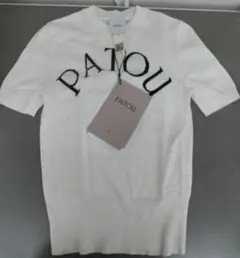 PATOU「エコフレンドリーコットンブレンド パトゥ ジャカードニット トップ」