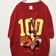 広島東洋カープ　菊池涼介　100本塁打達成Tシャツ　L size