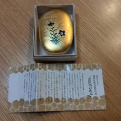 【未使用】金沢箔　小物入れ　爪楊枝入れ　洋金箔