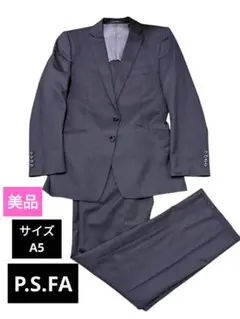 美品 P.S.FA スーツ コレクションモデル A5 ブラック ストライプ
