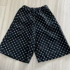 黒と白の水玉模様 ハーフパンツ 120サイズ