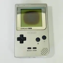 【シェル液晶のみ】ゲームボーイポケット シルバー ジャンク