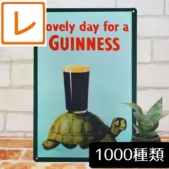 デザイン看板A4】ギネスビール 亀t★カメお酒ブリキ看板アメリカン雑貨ポスター