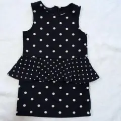 H&M ドット柄ノースリーブワンピース 92cm