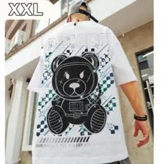 クマ アニマル Tシャツ 宇宙飛行士 メンズ XXL ユニセックス カジュアル