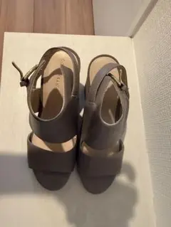 COLE HAAN グレー サンダル オープントゥ