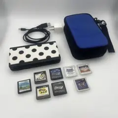 New ニンテンドー 3DS ブラック　モノクロドット &ゲームソフトセット