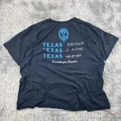 TEXAS プリントTシャツ/アメリカンアート/グラフィック/オーバーサイズ