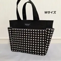 限定セール！ミニドット柄サイドポケットトートバッグMサイズ