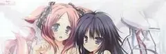 白取愛良＆朱音遥 描き下ろしベッドシーツ 世界と世界の真ん中で