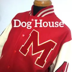 90s DOG HOUSE オールスキン スタジャン 黒 グレー L ブルドッグ 90s DOG HOUSE オールスキン スタジャン 黒 グレー L ブルド