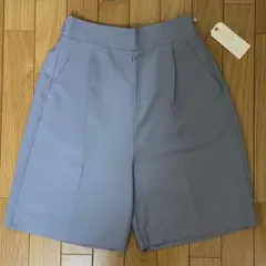【chocol raffine robe】＜ウエスト調整＞タックハーフパンツ　F