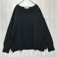 OZOC オゾック 長袖セーター　ニット　ブラック【M 38】　レディース