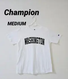 チャンピオン　ワシントン ロゴ Tシャツ ホワイト