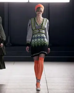 mame kurogouchi Fair Isle Knitted Dress