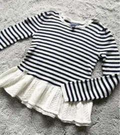 Ralph Lauren キッズ ボーダーニット フリル