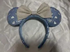 ディズニーカチューシャ水色ハート