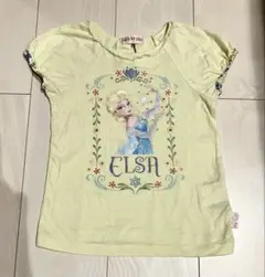 メゾピアノ　アナと雪の女王　エルサ　ラインストーン　半袖　Tシャツ　120