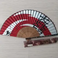 戦国武将扇子　石田三成　扇子入れ付き　シルク扇子　新品未使用品
