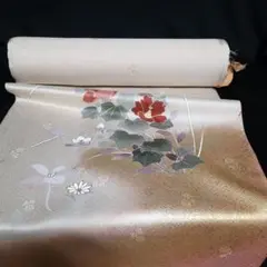 M-147 着物 正絹 金糸 刺繍 未仕立 反物
