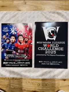 【非売品】リバプールVS横浜F・マリノス　マッチデイプログラム　クリアファイル