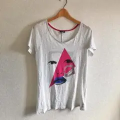ARMANI JEANS♡プリントTシャツ♡薄グレーXS♡海♡アルマーニジーンズ