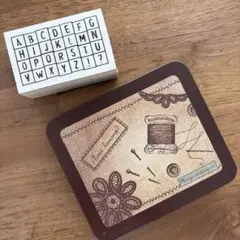 マーガレットスタンプとアルファベットスタンプのセット