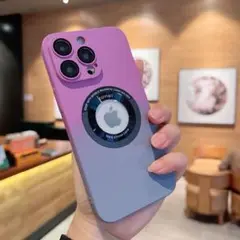 iphone14proPCケース　紫+グレー　MagSafe対応