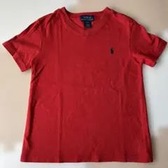 Polo Ralph Lauren キッズ4T レッド Vネック Tシャツ