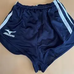 Mizuno ネイビー　ランニングパンツ サイドストライプ　レディースLサイズ
