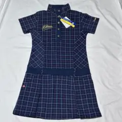 【新品未使用タグ付】FILA GOLF プリーツ ゴルフワンピース M チェック