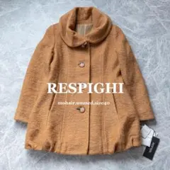 【RESPIGHI】レスピーギ コート モヘア混 新品タグ付き キャメル