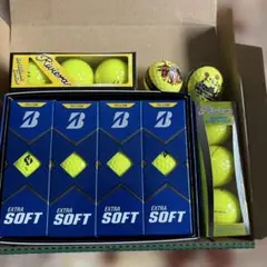 新品　ブリジストン　エクストラソフト他　ゴルフボール　黄色　イエロー