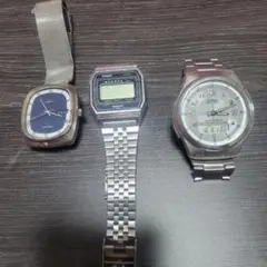 CASIO×2　CITIZEN×1　ジャンク品