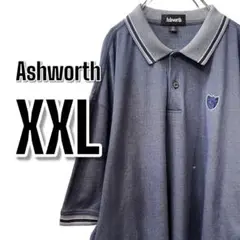【707】Ashworth XXL ビッグサイズUSA古着 ポロシャツ