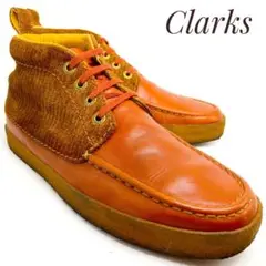 Clarks クラークス レザーチャッカブーツ 茶 ブラウン 25.0cm