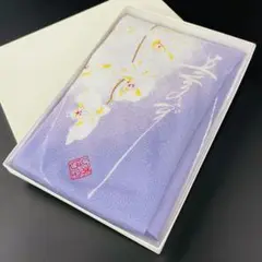 未使用品　美空ひばり　風呂敷　隅田川　ちりめん　レーヨン100％　70×66cm