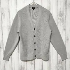 ユニクロ (S)　ウォッシャブル ミラノリブ Vネックカーディガン　男女兼用