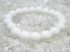★【ホワイトオニキス】 10mm 天然石パワーストーンブレスレット