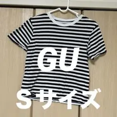 GU ストライプ 半袖TシャツＳサイズ