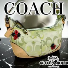 【希少】COACH コーチ ハンドバッグ ソーホー金具 てんとう虫 ポーチ付き 2025年最新】コーチ てんとう虫 バッグの人気アイテム - メルカリ