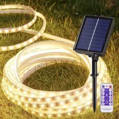 LIFENGSOLER 5m LEDテープライト　ソーラーパネル　セット
