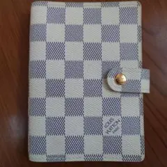 ルイヴィトン LOUISVUITTON 手帳カバー ダイアリー ダミエ アズール