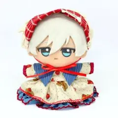 ✲10～12cmぬい服 りんご柄の赤ずきん ぬいぐるみ服 いつぬい あんスタ